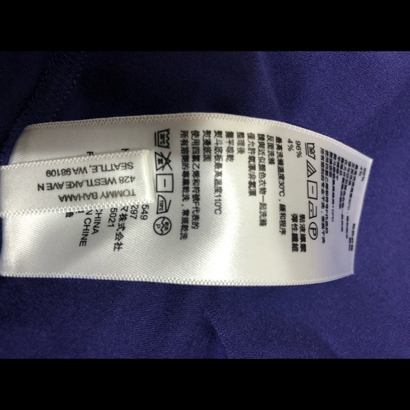 SOLD TOMMY BAHAMA Sz M Tambour Wrap Dress Purple - Picture 12 of 12